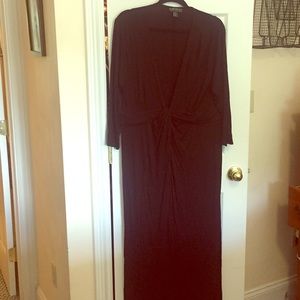Black maxi dress